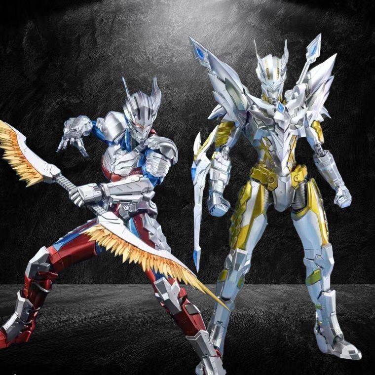 New Product#[Shop Hot Sale]Mecha Gold Zero Ultraman Toy Figure Full Body Assembly Set with Movable J