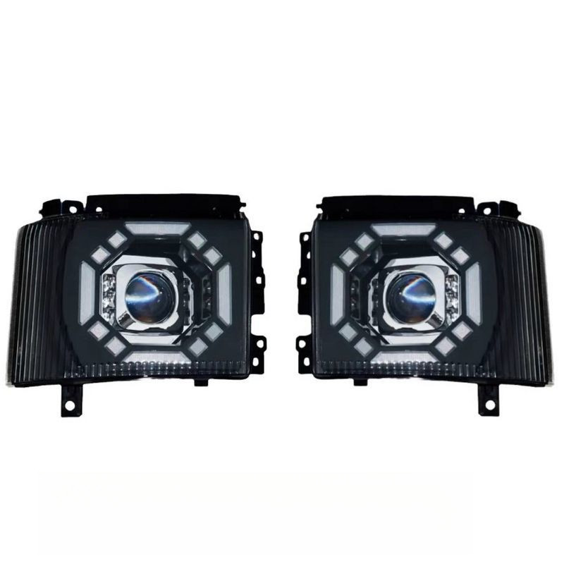 ชุดไฟหน้า LED ทรงเลนส์คู่ สำหรับรถบรรทุกขนาดใหญ่ ISUZU GIGA / 700 (สำหรับติดตั้งหลังการขาย)