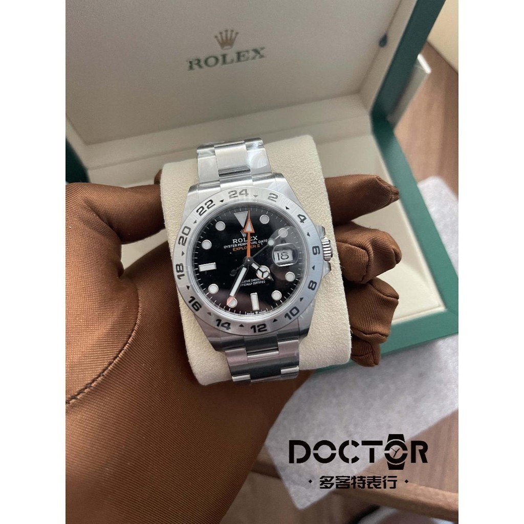 Rolex Rolex Explorer Type 226570 เยี่ยมชมสองสีดําสีขาว 42มม