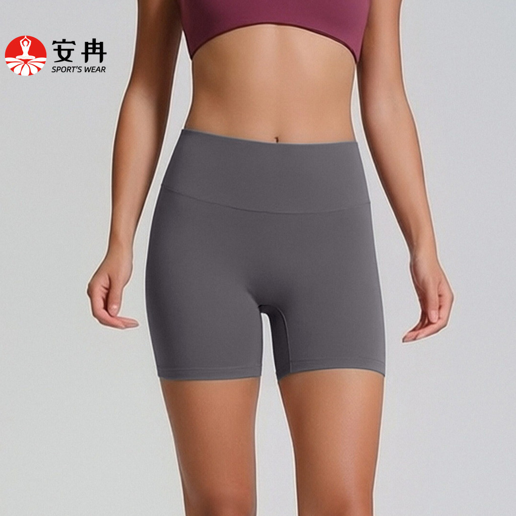 【Anran】กางเกงขาสั้น เอวสูง เหมาะกับการเล่นโยคะ เต้นรํา สําหรับผู้หญิง (S-XL)