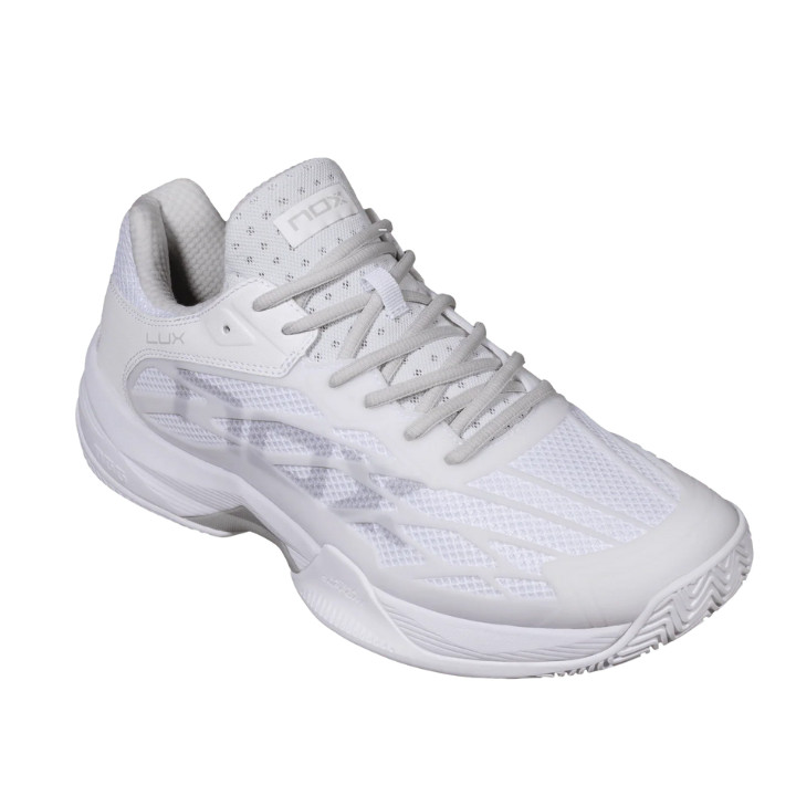 Padel Shoes รองเท้า พาเดล NOX AT10 LUX White/Grey Padel Shoes, น้ำหนักเบา ของแท้ พร้อมส่ง