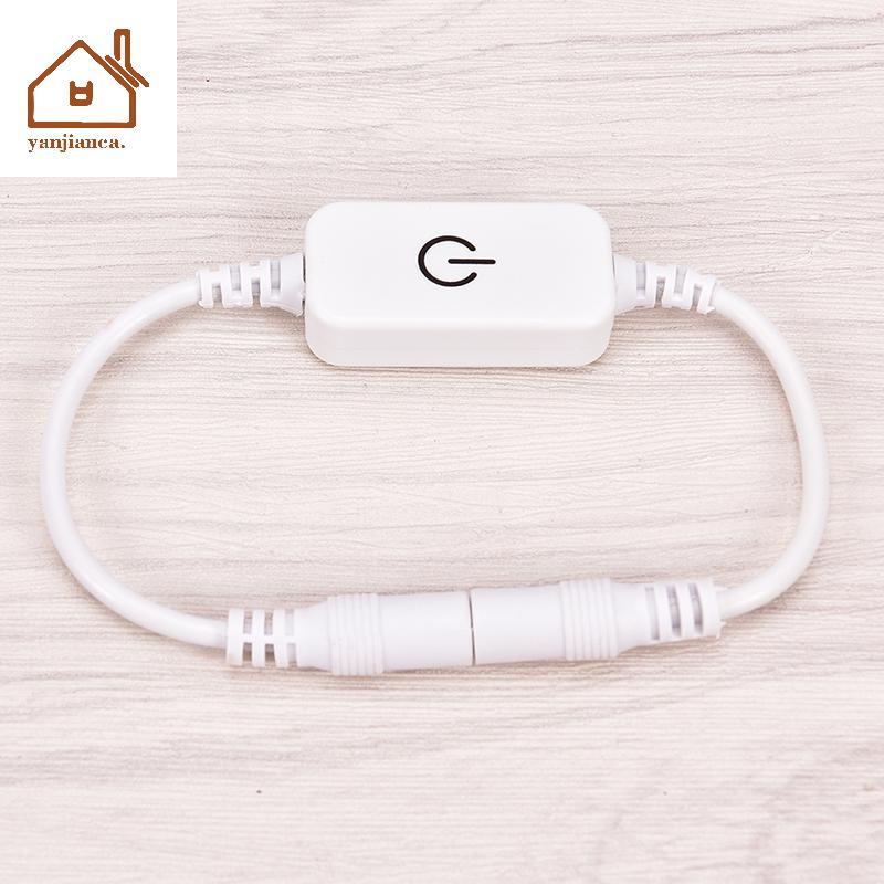 YANCA LED Dimmer 4A DC 12V-24V สําหรับเดี่ยวสี LED Strip สวิทช์สัมผัสเปิด/ปิด Dimmer TH