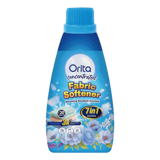 Orita โอริต้า ผลิตภัณฑ์ปรับผ้านุ่ม กลิ่นบลูมมิ่ง สูตรเข้มข้น 3เท่า 550มล.