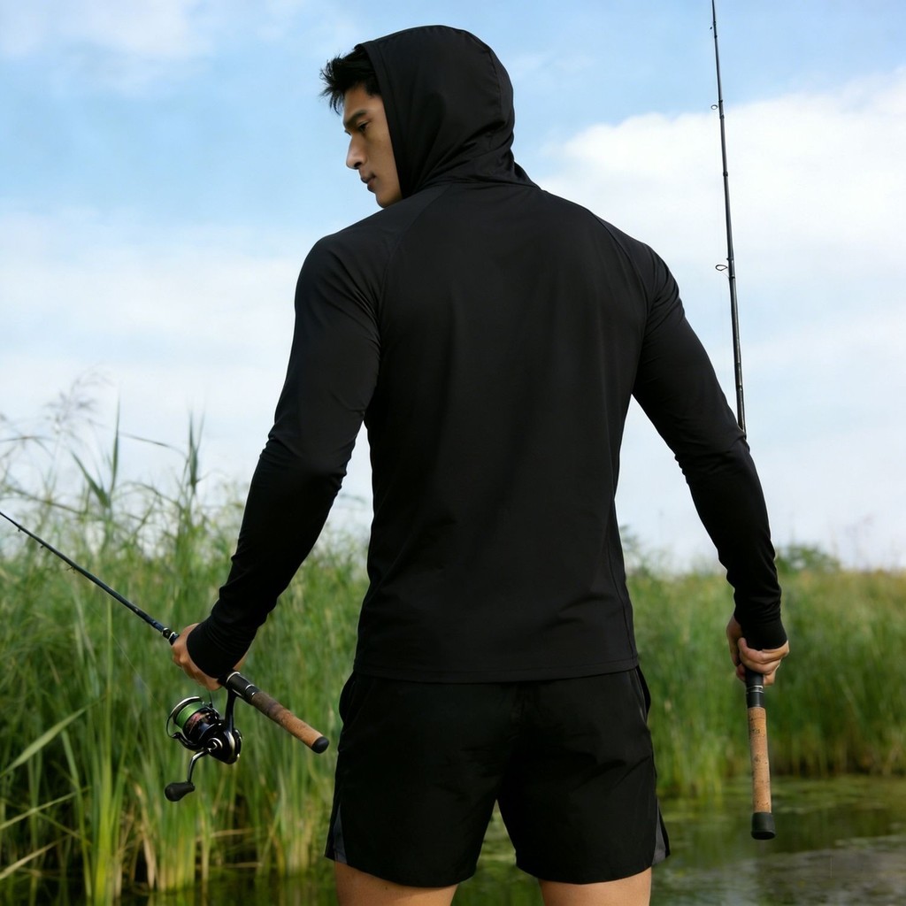 เสื้อไหมน้ำแข็งขนาดใหญ่ระบายอากาศดี มีฮoodie สำหรับสวมใส่สบายในฤดูร้อน