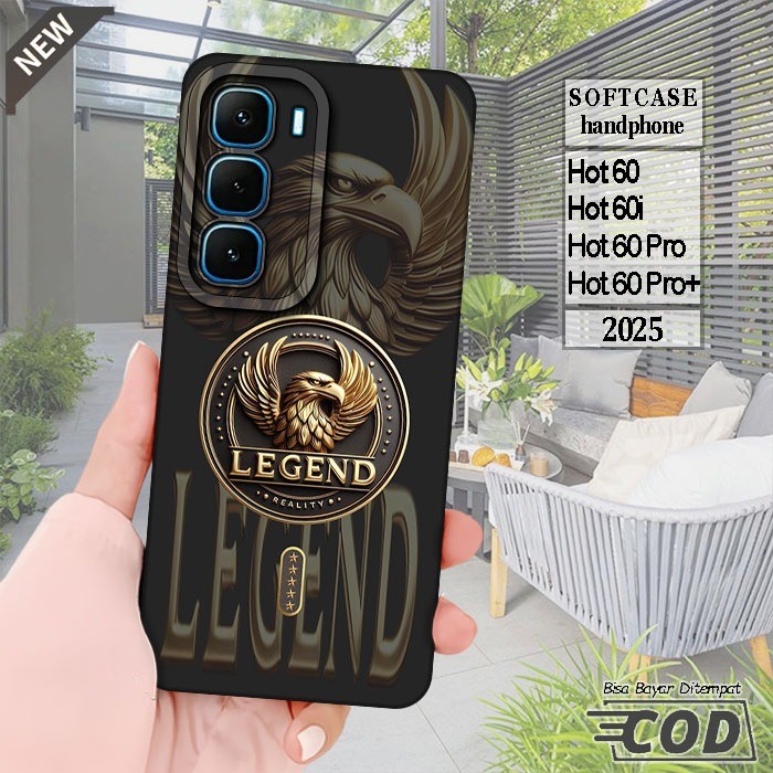 เคส Infinix Hot 60 - Infinix Hot 60i - Hot 60 Pro - Hot 60 Pro Plus - เคสซิลิโคนสีดําใสสุดเท่