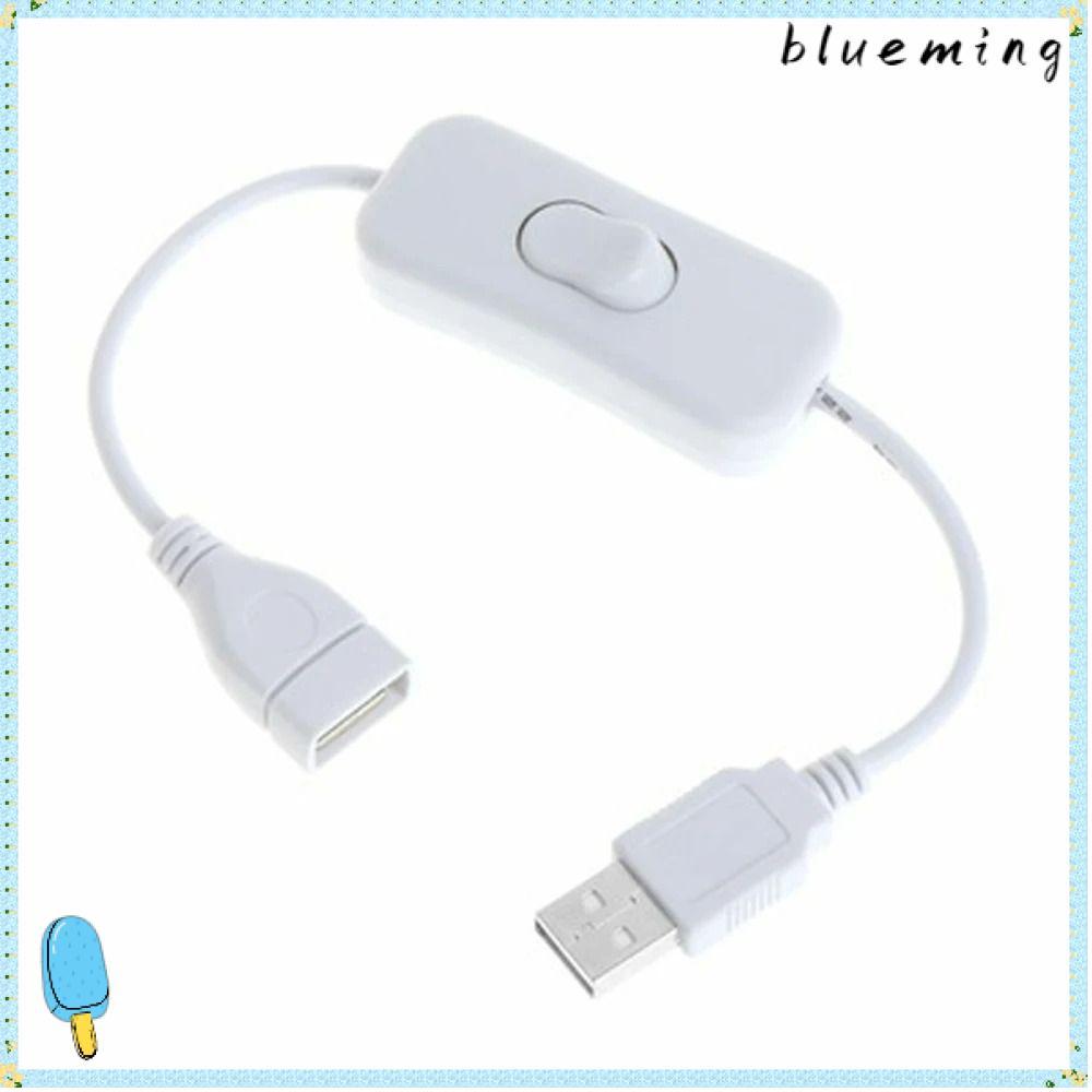 BLUEMING สวิตช์ต่อขยาย USB เปิด/ปิด ควบคุมพัดลม ทนทาน PVC