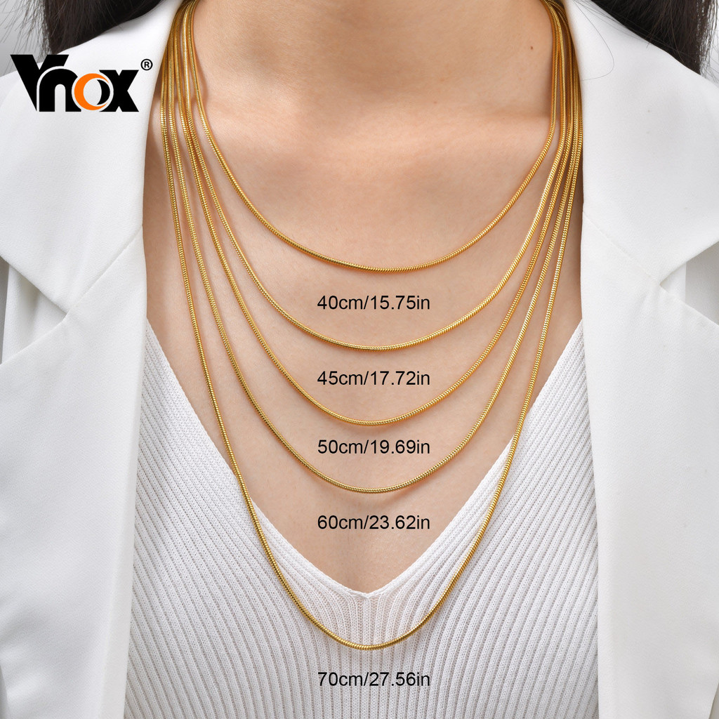 สร้อยคอมุกเส้นบางเคลือบทองคำขาว 18K สไตล์เรียบหรู สำหรับผู้หญิง
