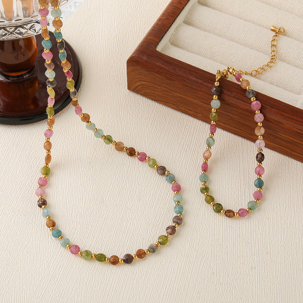 สร้อยคอลูกปัดหลากสี Dopamine