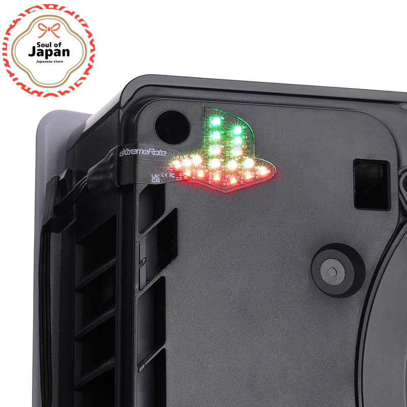 eXtremeRate RGB Logo LED Kit for PS5 Slim Pro 7 Colors 40 Lighting Effects【Direct from Japan】