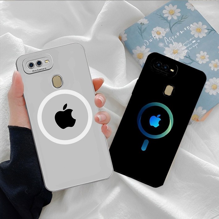 [GC011] OPPO A5s/A7/A12/A11K/F9/Camera 2 PRO/A3S/A1K/REALME C2 Case with APPLE LOGO Motif Case - PRO