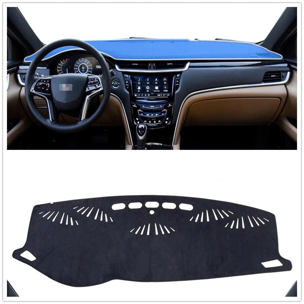 Dash Mat Dashmat สําหรับ CADILLAC XTS พรมสีดําแดชบอร์ดรถ insulatio