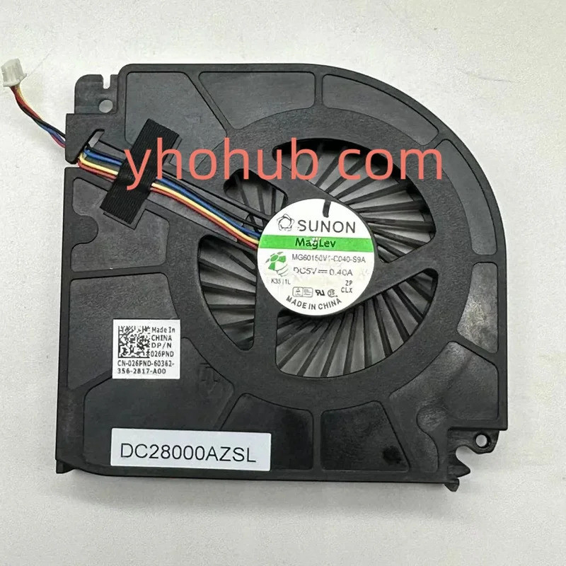 SUNON MG60150V1-C040-S9A DC 5V 0.40A พัดลมระบายความร้อนเซิร์ฟเวอร์
