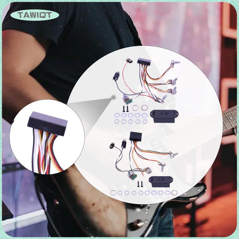 [tawiqt.th] Electric Bass Preamp Tone Control Circuit ABS ส่วนประกอบอิเล็กทรอนิกส์ชุดสําหรับกีตาร์คล