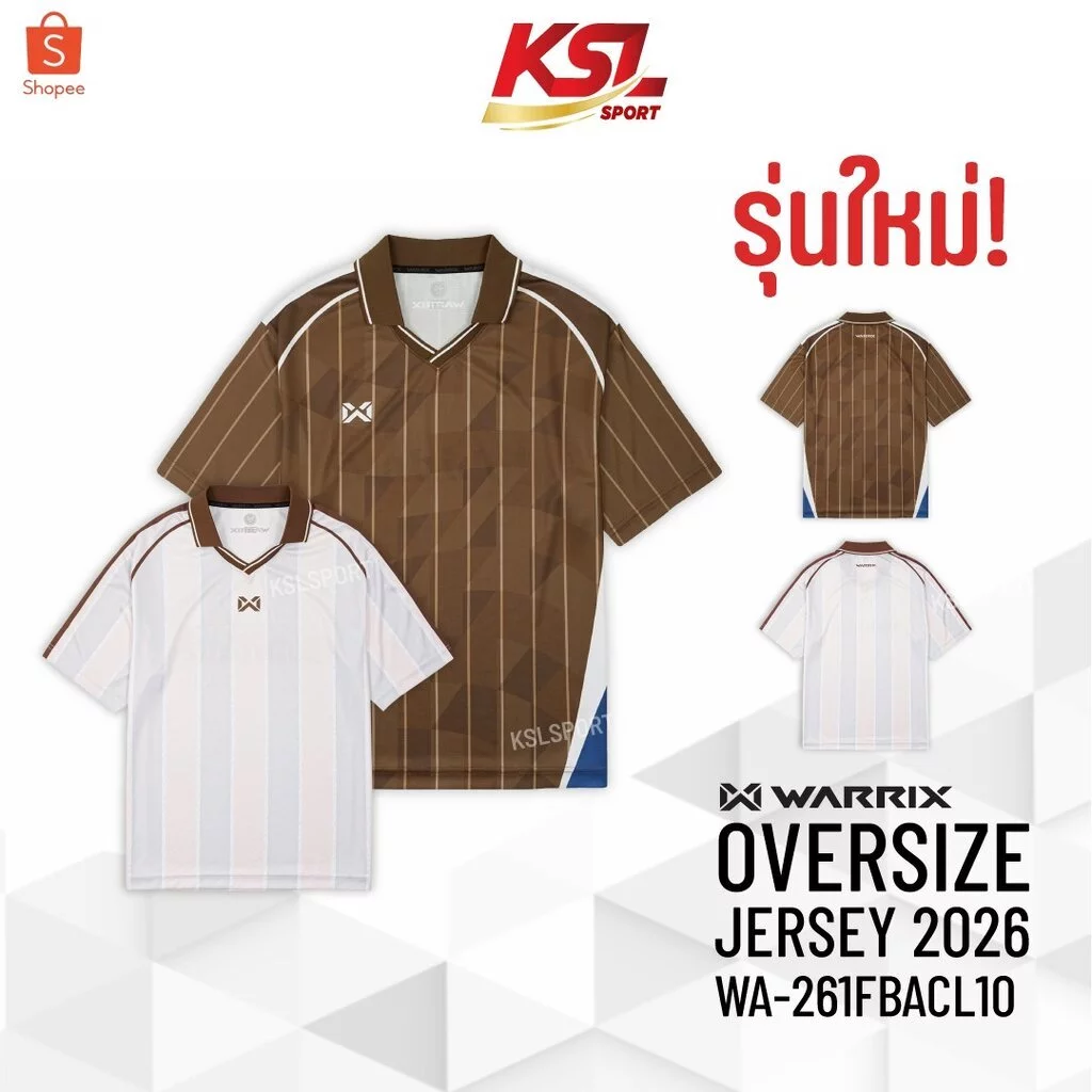 ใหม่!! WARRIX Oversize Lifestyle Jersey 2026 เสื้อโอเวอร์ไซส์ เสื้อกีฬาทรงโอเวอร์ไซส์ WA-261FBACL10