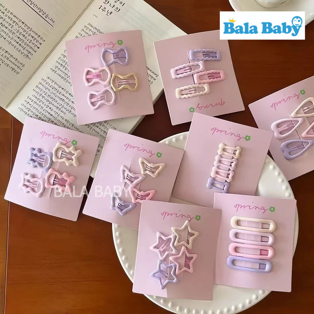 กิ๊บติดผมเด็ก กิ๊บติดผมพาสเทลดาว เกาหลี มินิมอล CJ35