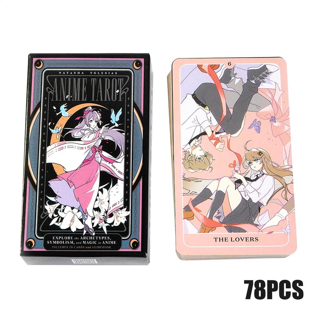 10.3*6 ซม.อะนิเมะ Tarot Deck สํารวจ Archetypes Symbolism และ Magic ในอะนิเมะโมเดิร์นอะนิเมะตัวอักษร