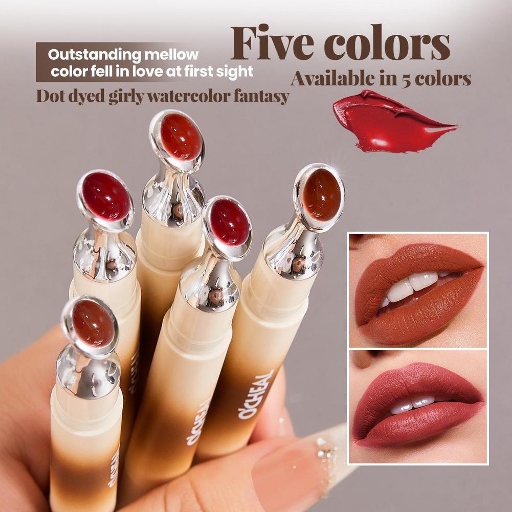 Mist Lip Mud Matte Stick Dual-use Lip & Cheek Blush Moisturizing แต่งหน้าธรรมชาติยาวนาน H5j8