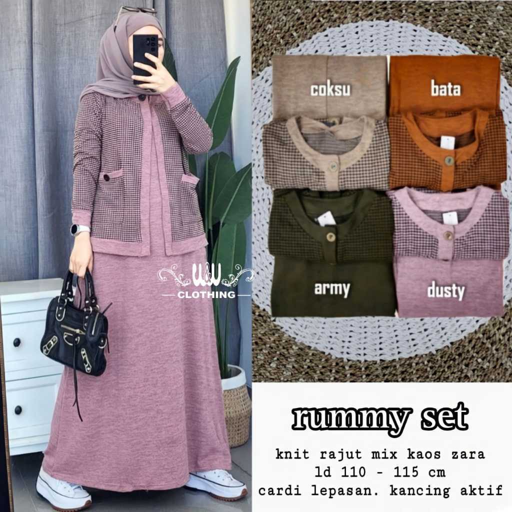 1702 RUMMY SET by Ww FASHION ORI BRAND SOLO