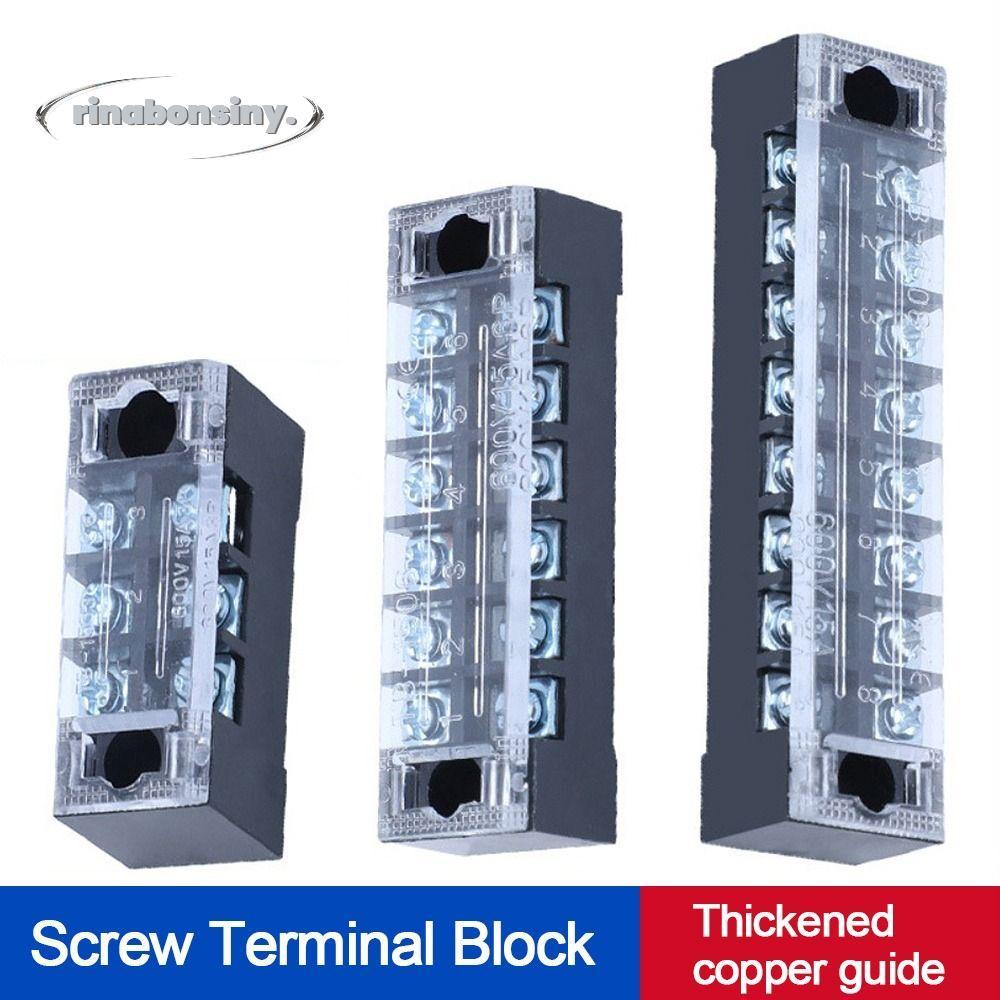 RINABONSINY Terminal Block,พร้อมสกรู Dual Row Strip Block Terminal, Terminal Block Connector Cable C