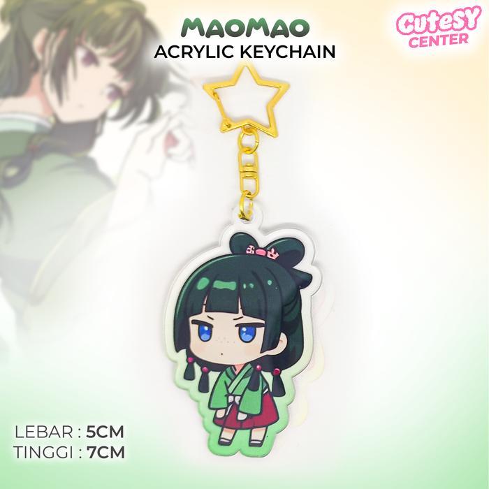 CUTESY CENTER - Maomao พวงกุญแจอะคริลิคน่ารักกระเป๋า Charm Apothecary Diaries พวงกุญแจพร้อม D