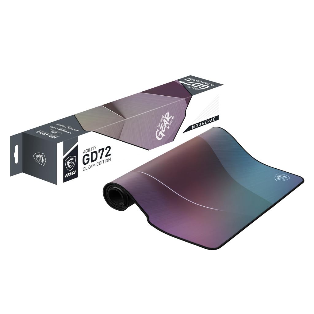 MSI Agility GD72 GLEAM EDITION Waterproof and Stain-Resistant Gaming Mouse Pad