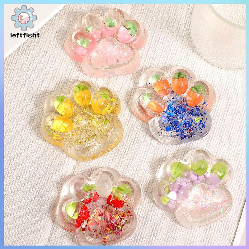 ซ้าย 1 ชิ้น Cat Claw นุ่มช้า Rebound ความเครียดบรรเทาบีบ Props Starlit Sky Big Cat Paw Squishy Fidget ของเล่นหยิก Dpression ของขวัญ GHT