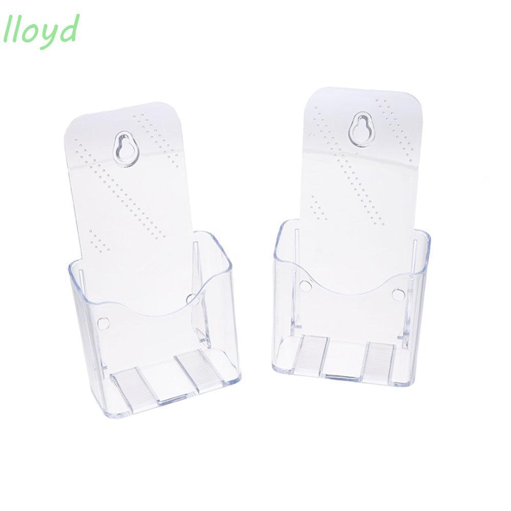 LLOYD A6 Brochure Holder, อะคริลิคใส Pampllet Holder, เคาน์เตอร์วรรณกรรมคุณภาพสูง Organizer Flyer Di