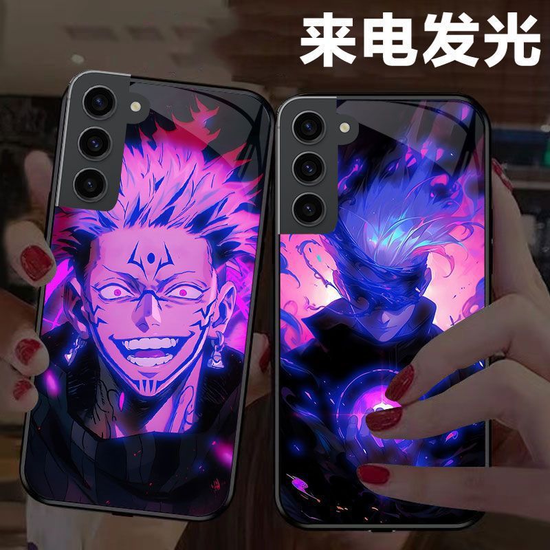 เหมาะสําหรับ Samsung S25 เคสโทรศัพท์แฟชั่น s23 Call Luminous Samsung s24Plus อะนิเมะชาย s22pro2026.2