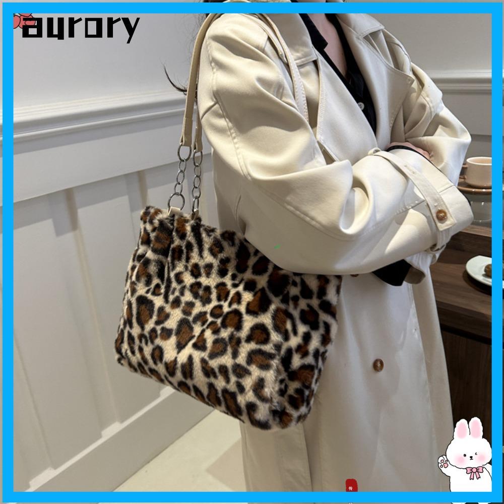 AURORY Commuting Bag, Leopard Casual Leopard Print Shoulder Bag, 2024 อินเทรนด์ Tote Bag Party