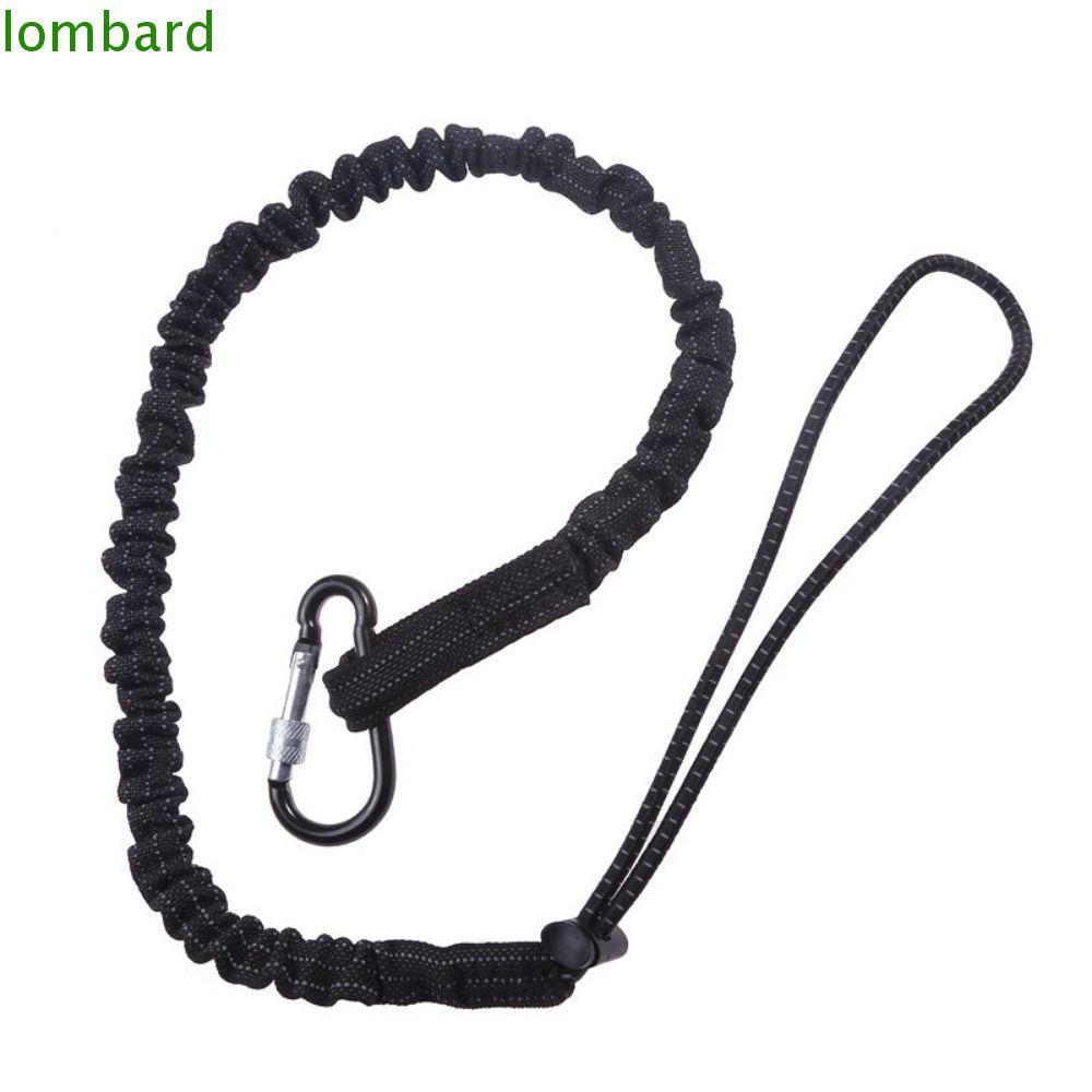 LOMBARD เครื่องมือ Lanyard พร้อมสายหัวเข็มขัด, ขยายแบบพกพาคลิป Bungee Cord, น้ําหนักเบาสกรูล็อค Cara