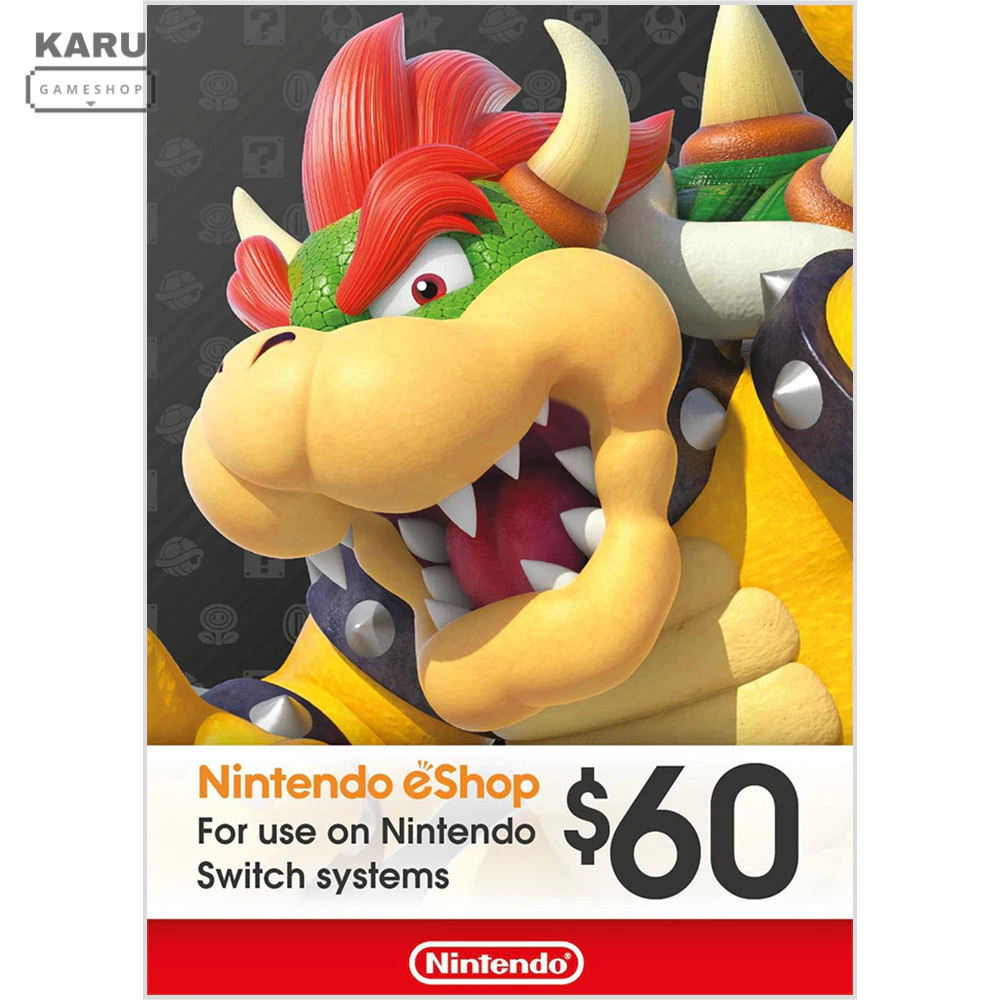 [พร้อมส่ง] มือ 1 Nintendo eShop : 60 AUD สำหรับ Nintendo Switch / Switch 2 โซนออสเตรเลีย