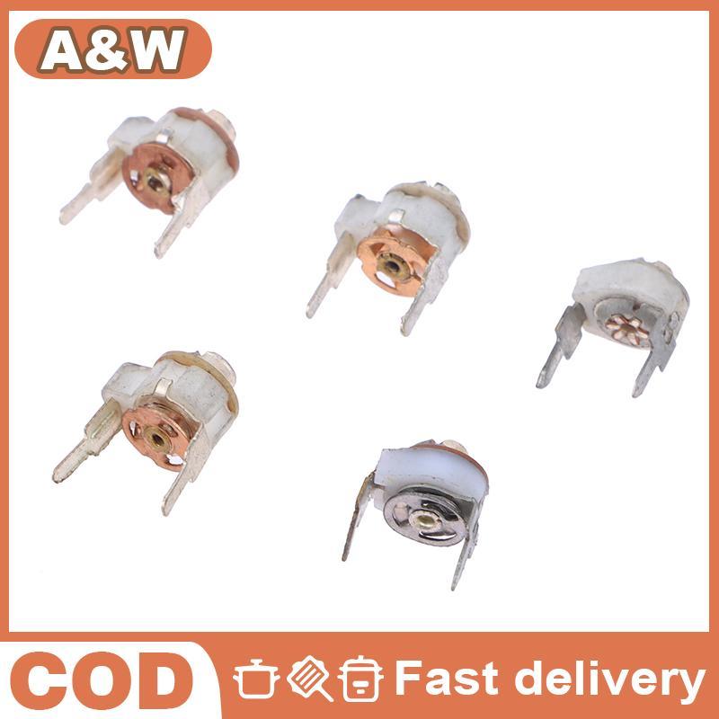 Null 5PCS 5 มม.เซรามิคTrimmer CapacitปรับCapacitor TrimmerตัวแปรเซรามิคCapacitor 3PF 5PF 10PF 20PF 3