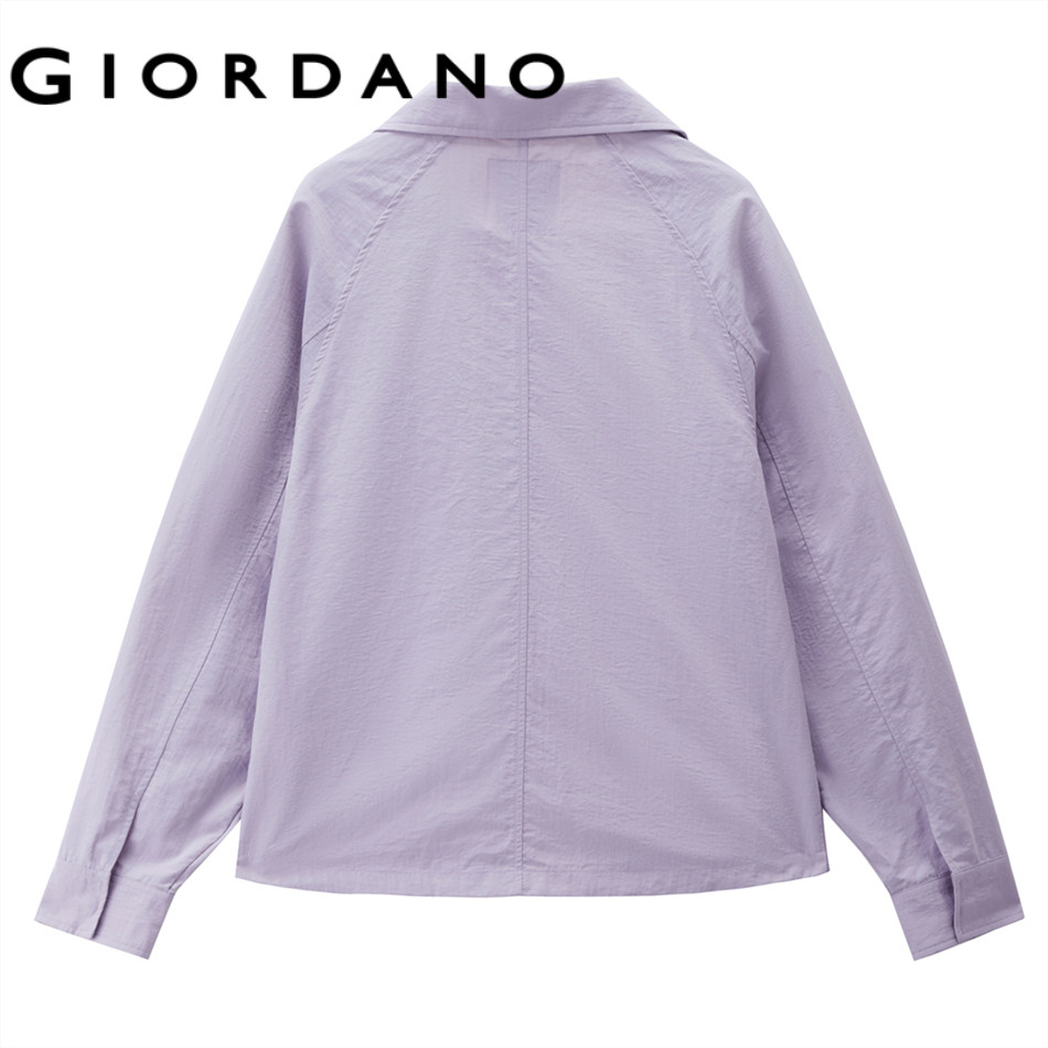 GIORDANO WOMEN Cooling cargo pockets raglan sleeve jacket 05376069 ราคา ถูกที่สุด ดีลบีเคเค แกลเลอรีภาพที่ 3