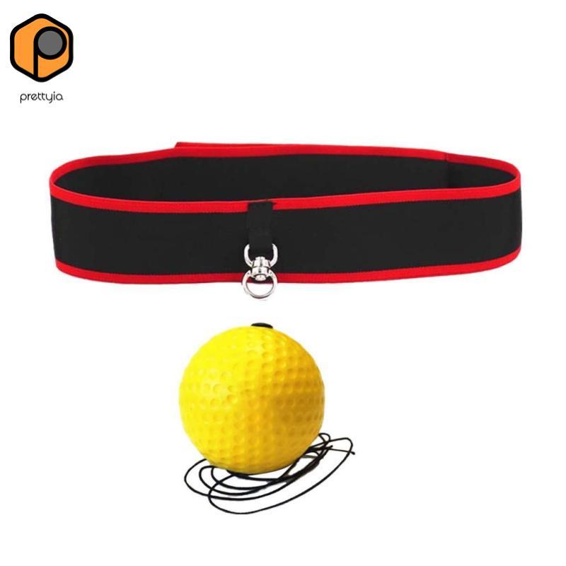 Prettyia Boxing Reflex Ball แถบคาดศีรษะ React Ball Punch Practice Reflex Punching Ball ปรับสําหรับ H