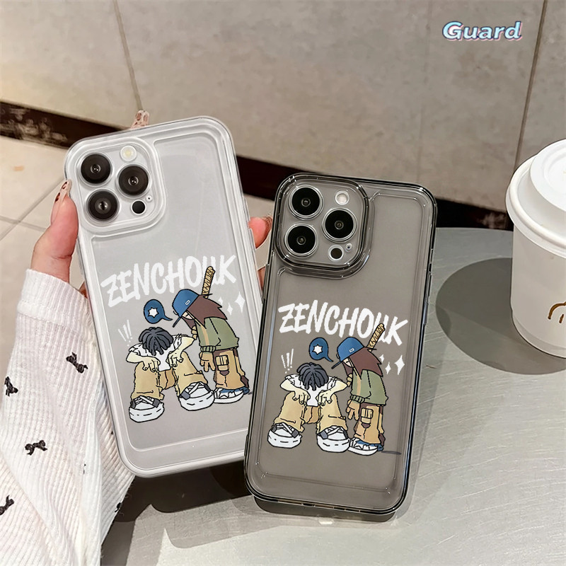 Lost BrothersiPhone 11 12 13 14 15 16 Pro X XR XS Max 7Plus 8Plus เคสใส-GD