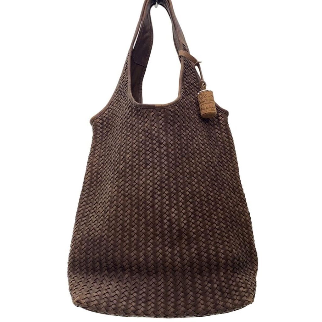 Other brands Tote Bag Purse Tiberio Ferretti leather BRW plain Direct from Japan Secondhand