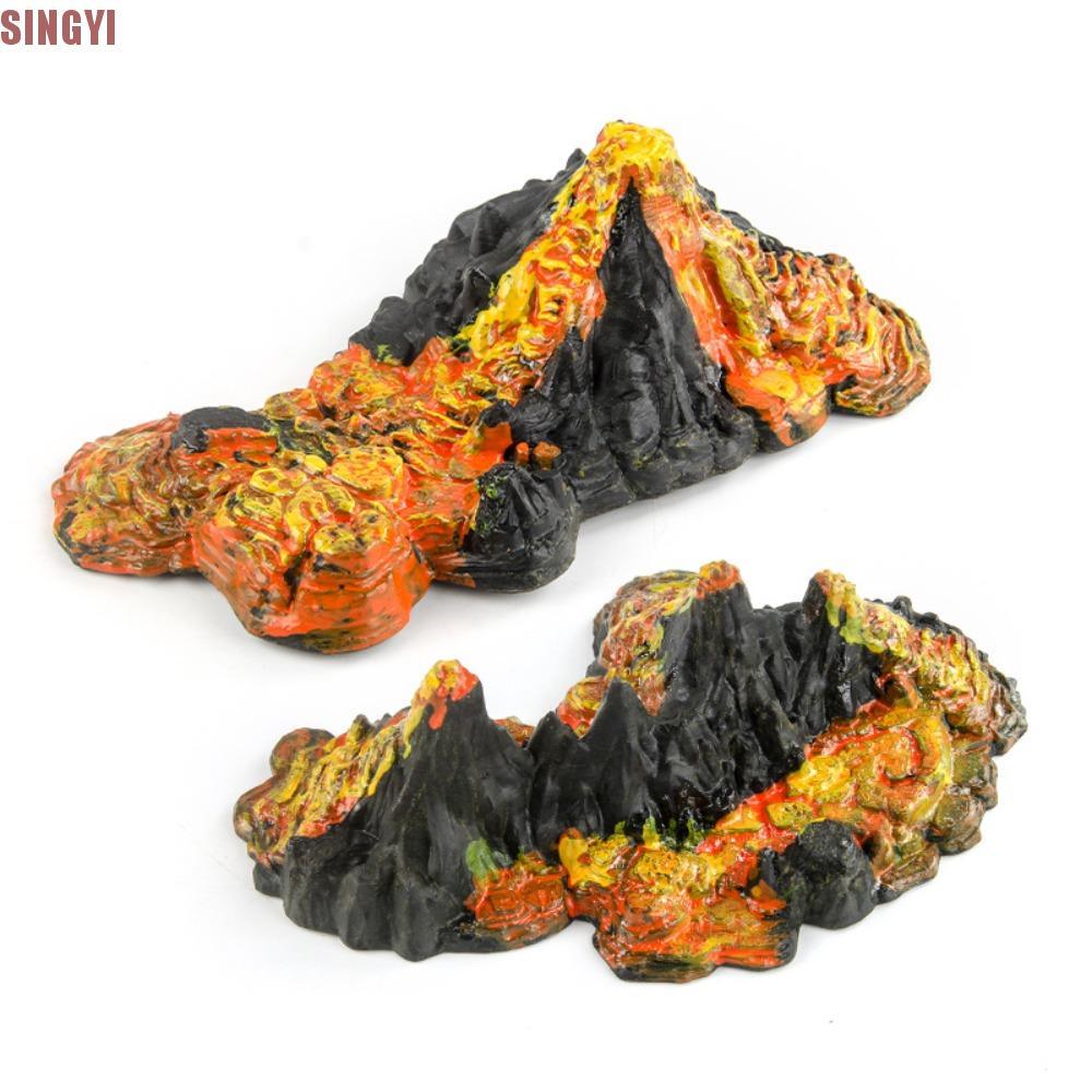 SINGYI จําลอง Volcano รุ่น,อุปกรณ์ตกแต่งที่สมจริง Volcano Mini Volcano ของเล่น,ของเล่นเพื่อการศึกษาต