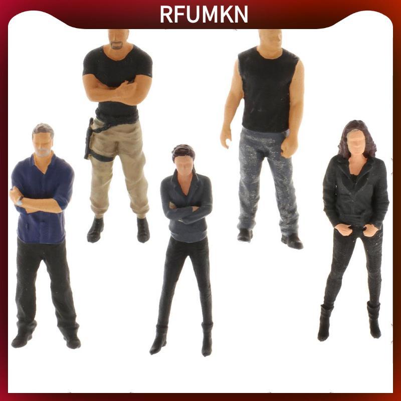 [rfumkn] 1/64 S Scale Movie People Plastic Men Toys Building Diorama Scenery Decor