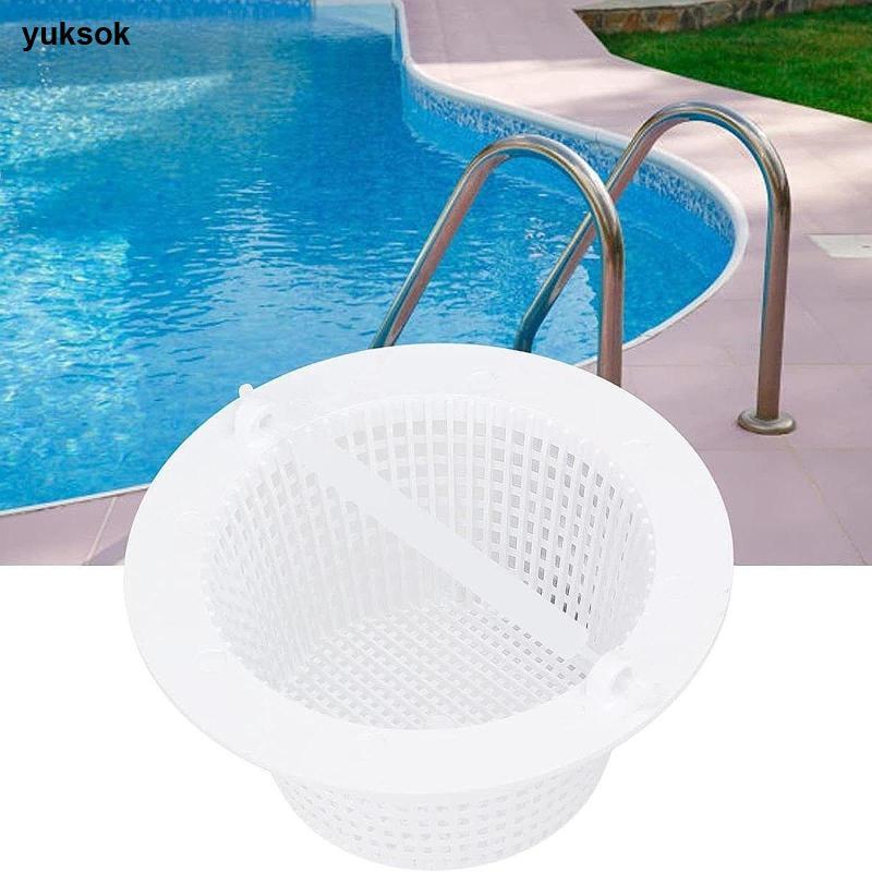 Yuksok Skimmer ตะกร้า SP1091WM กำจัดขยะได้อย่างง่ายดาย มีที่จับ และทนทานสำหรับสระว่ายน้ำ