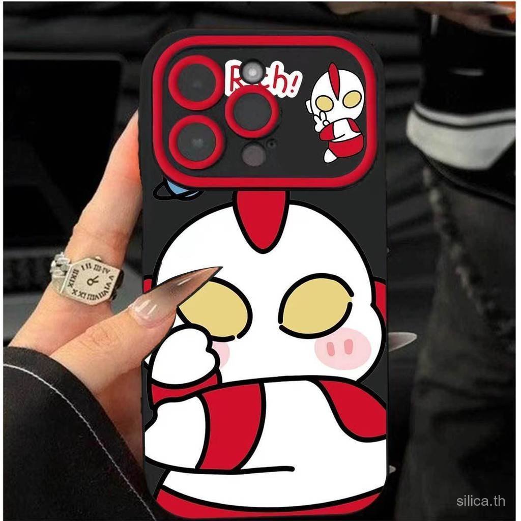 ดัดแปลงอัพเกรด 17 เคสโทรศัพท์ตลกรุ่น Q Ultraman เหมาะสําหรับ iPhone 13promax 14promax 15promax 13 14