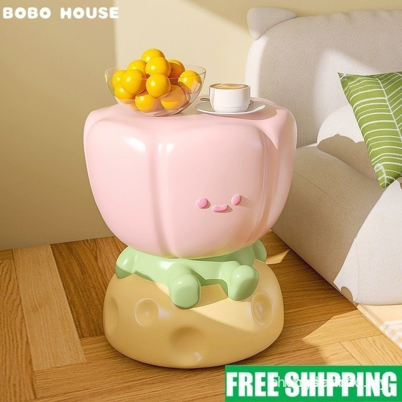 Zege Creative Tulip โซฟาด้านข้างตารางห้องนั่งเล่นตกแต่ง High-End Feeling ห้องนอนโต๊ะข้างเตียงน่ารักต