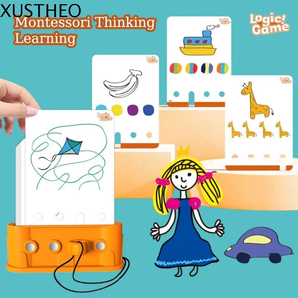 XUSTHEO Logic Key Thinking Training, Montessori 3D Kids Logic Key Puzzle Game, Baby Puzzle Game Earl