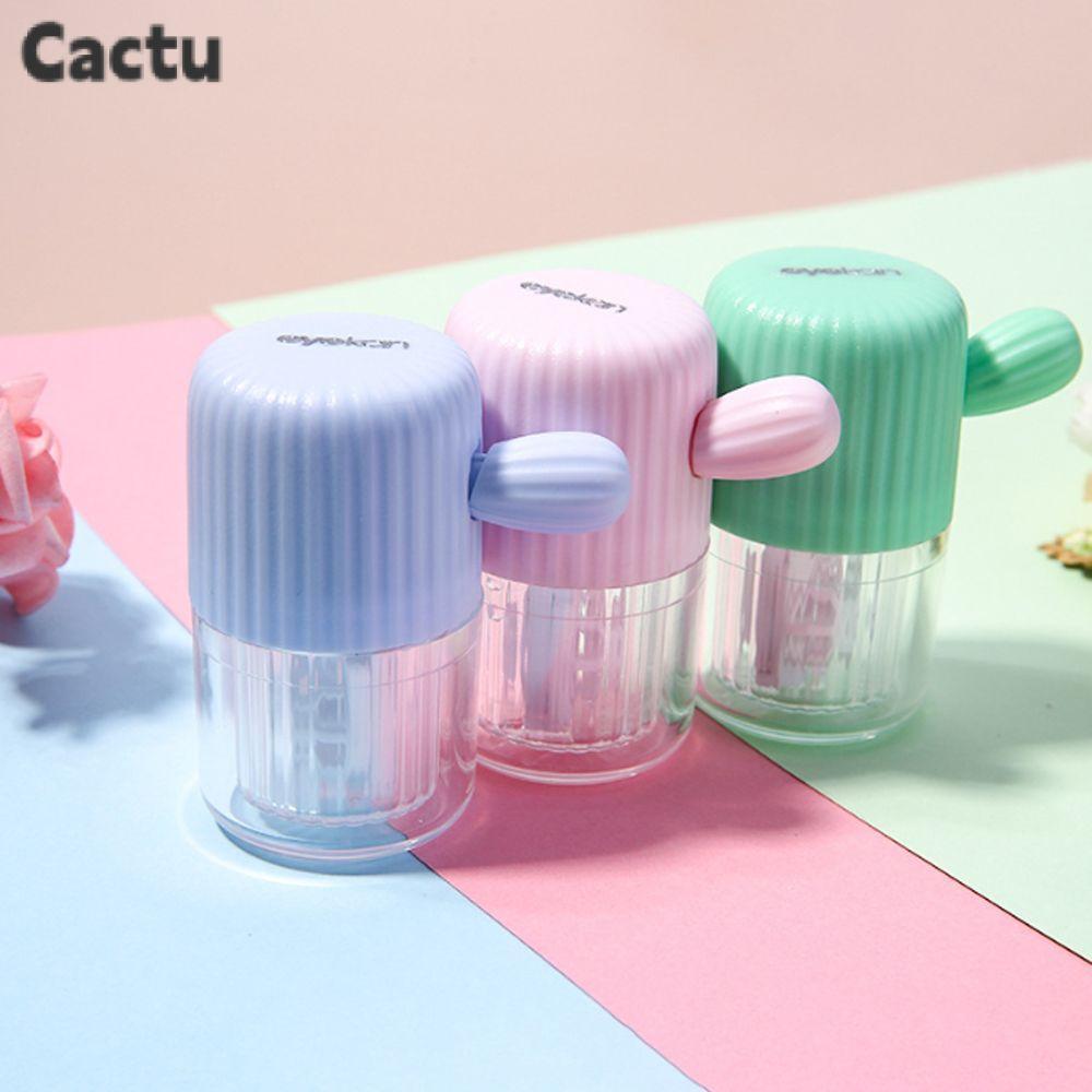 CACTU เครื่องซักผ้าคอนแทคเลนส์ Candy Color Stretch Manual เครื่องมือทําความสะอาดที่เรียบง่ายและรวดเร
