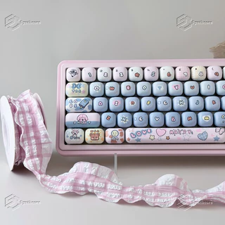 Thai Language Toy House Keycap MOG Steamed Bun Rounded Height Chikawa Cute Dye Sublimation F75 L99 K99 108