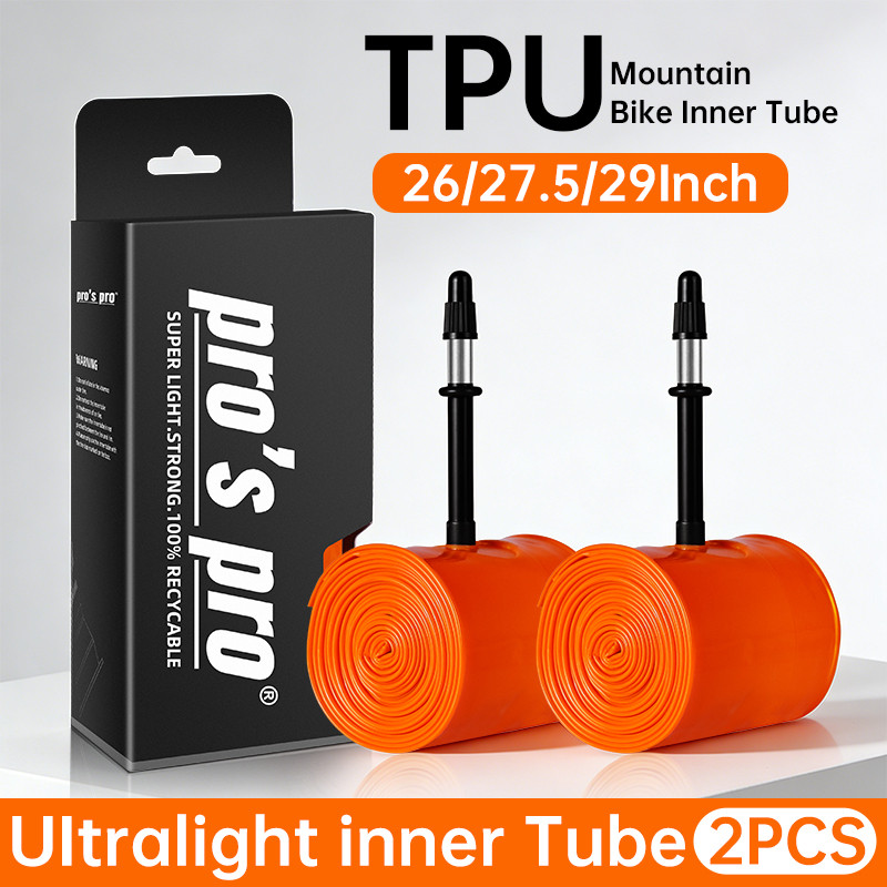 Bike Inner Tube MTB 26/27.5/29In Bicycle TPU Inner Tire Puncture-Resistant 45mmMetal French Presta V