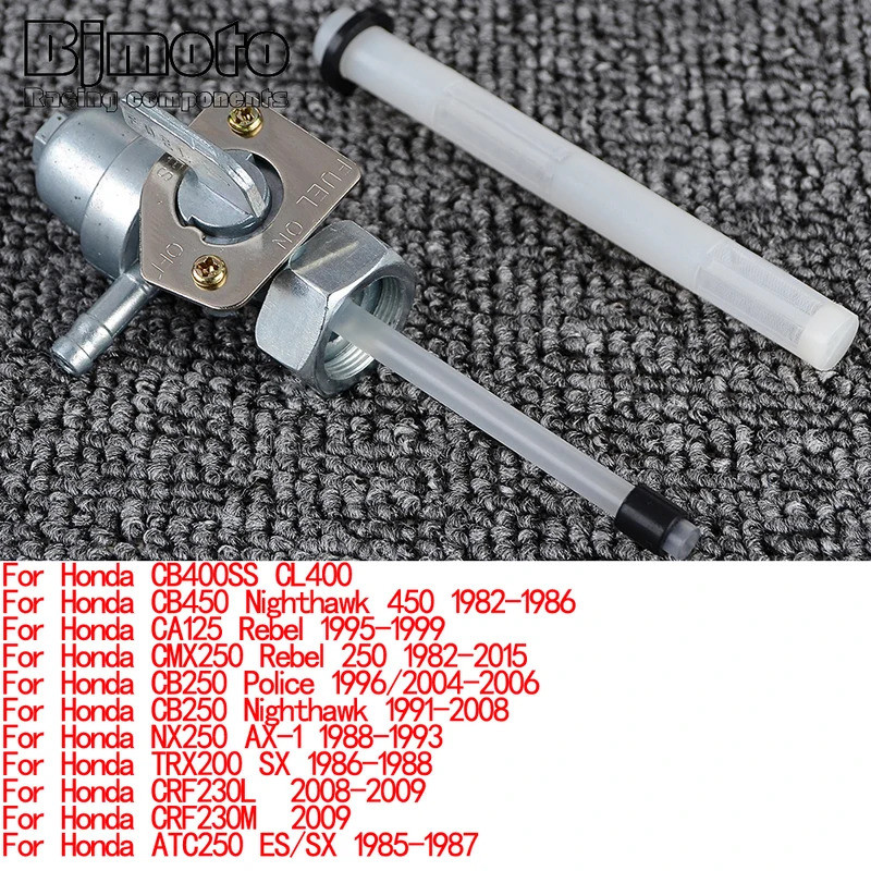 BM แก๊ส Petcock Tap วาล์วปั๊มสําหรับ Honda XL 350R ฟุต 500 XL 500R VF 500F VT500C VT 500FT Intercept
