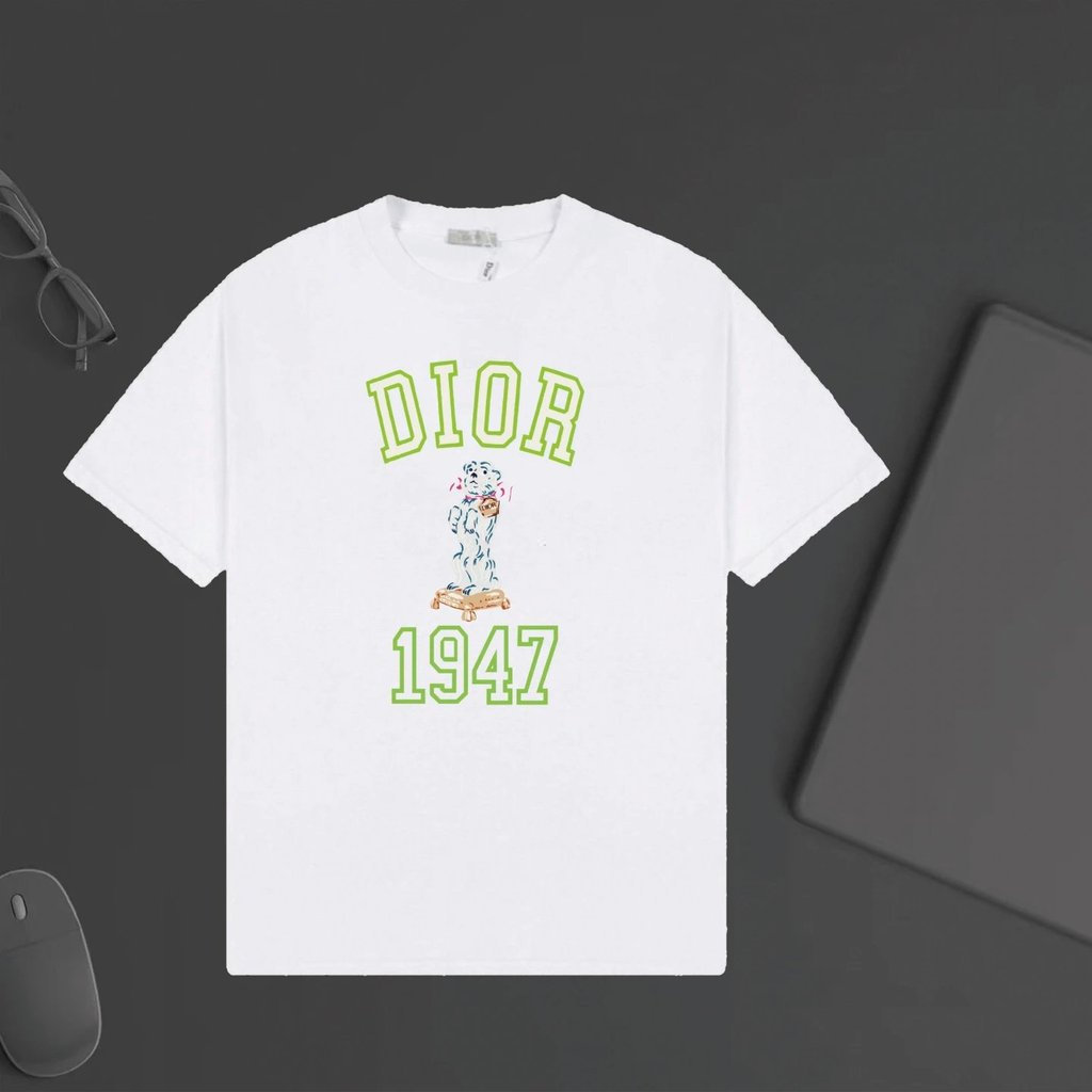 DIO * R2026 Star คลาสสิกรอบคอแขนสั้นเสื้อยืดผู้ชายผู้หญิงสไตล์เกลียว Bottoming Basic Slim-fit Creati