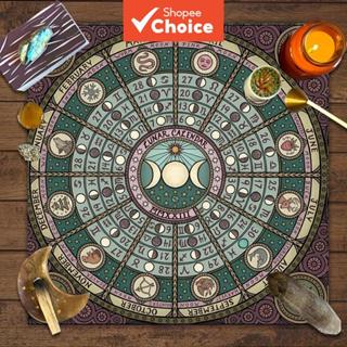 ผ้าปูแท่นบูชาไพ่ยิปซีเสน่ห์ 1 แผ่น สําหรับงานเทศกาลลึกลับ: ล…