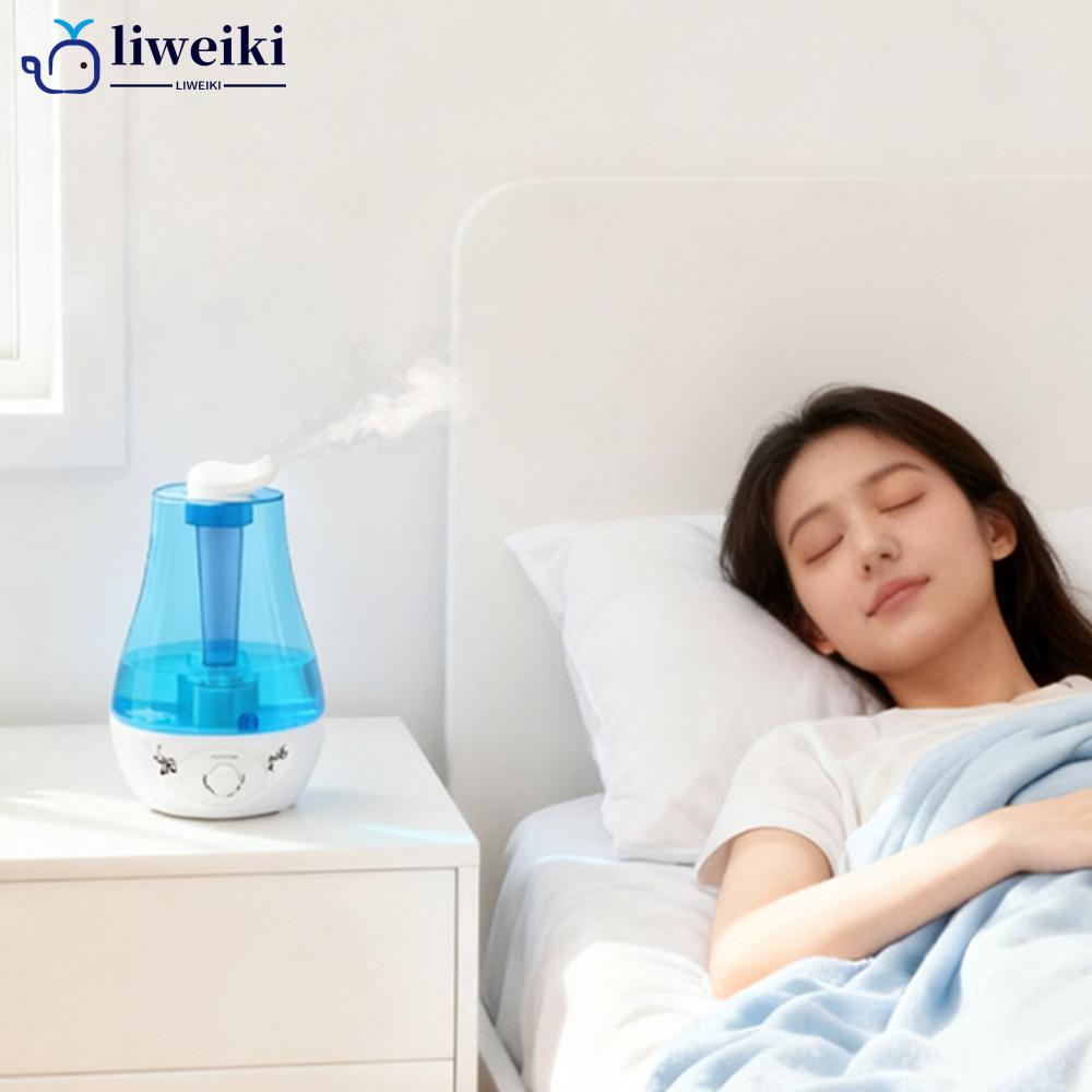 LIWEKI 3L Dual Mist Humidifier สี LED Night Light Tabletop Humidifier Dryness Relief Air Moisturizer