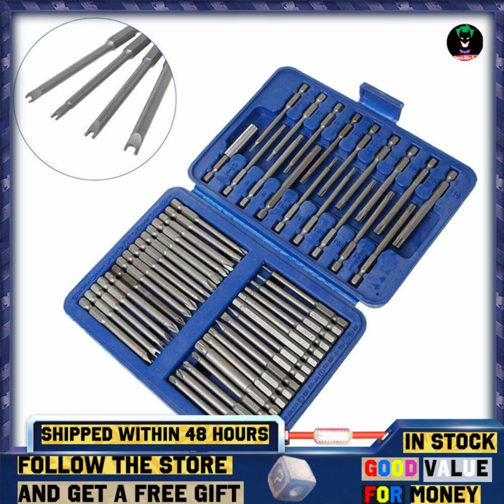 Sinhopsa Sinhopsa 50 ชิ้นยาวไขควง Bits ชุด 49 ชิ้น 75 มิลลิเมตร Cr-V + 1 ชิ้น Magnetic Bit Holder พร